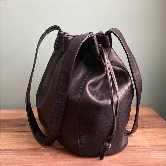 Vintage Coach Lexington Drawstring Leather Bag Italy - Picture 5 of 13